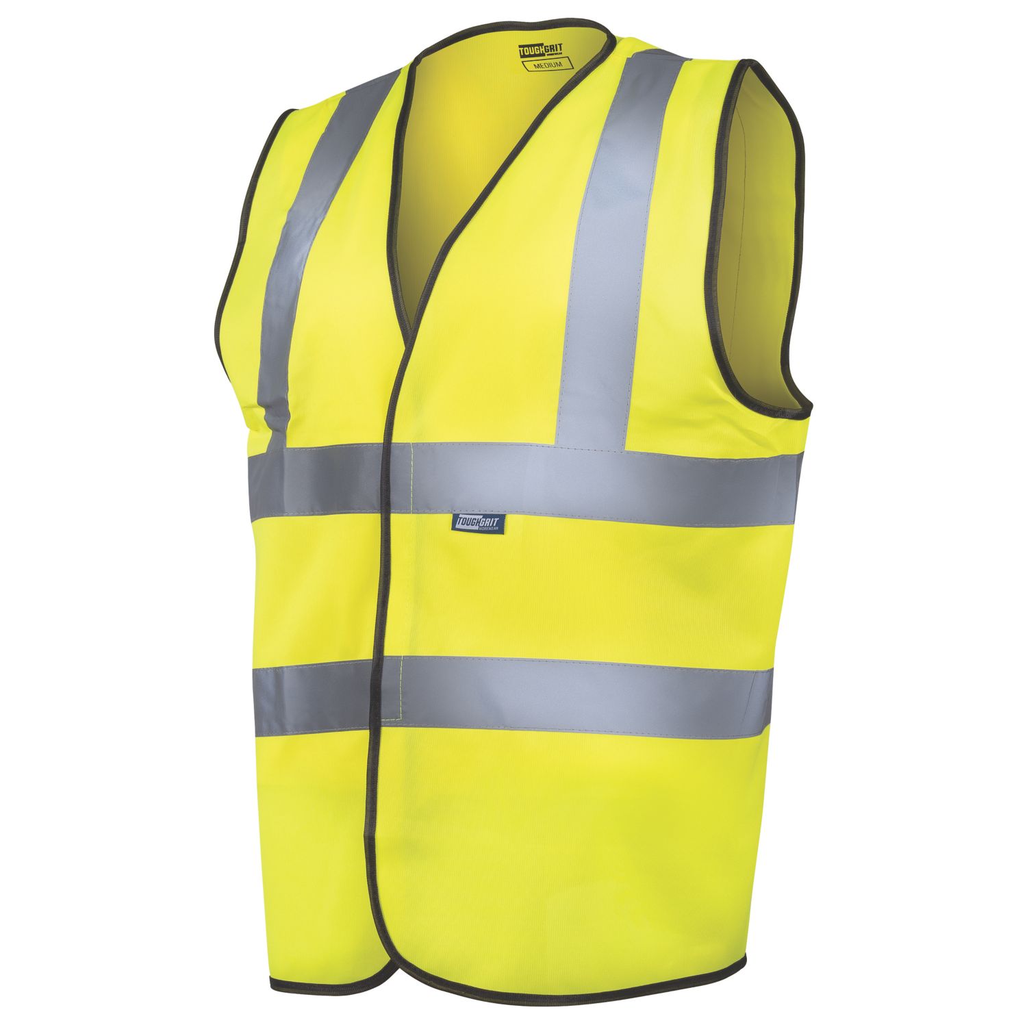 Tough Grit High Visibility Vest Yellow Large 50" Chest (387RV)