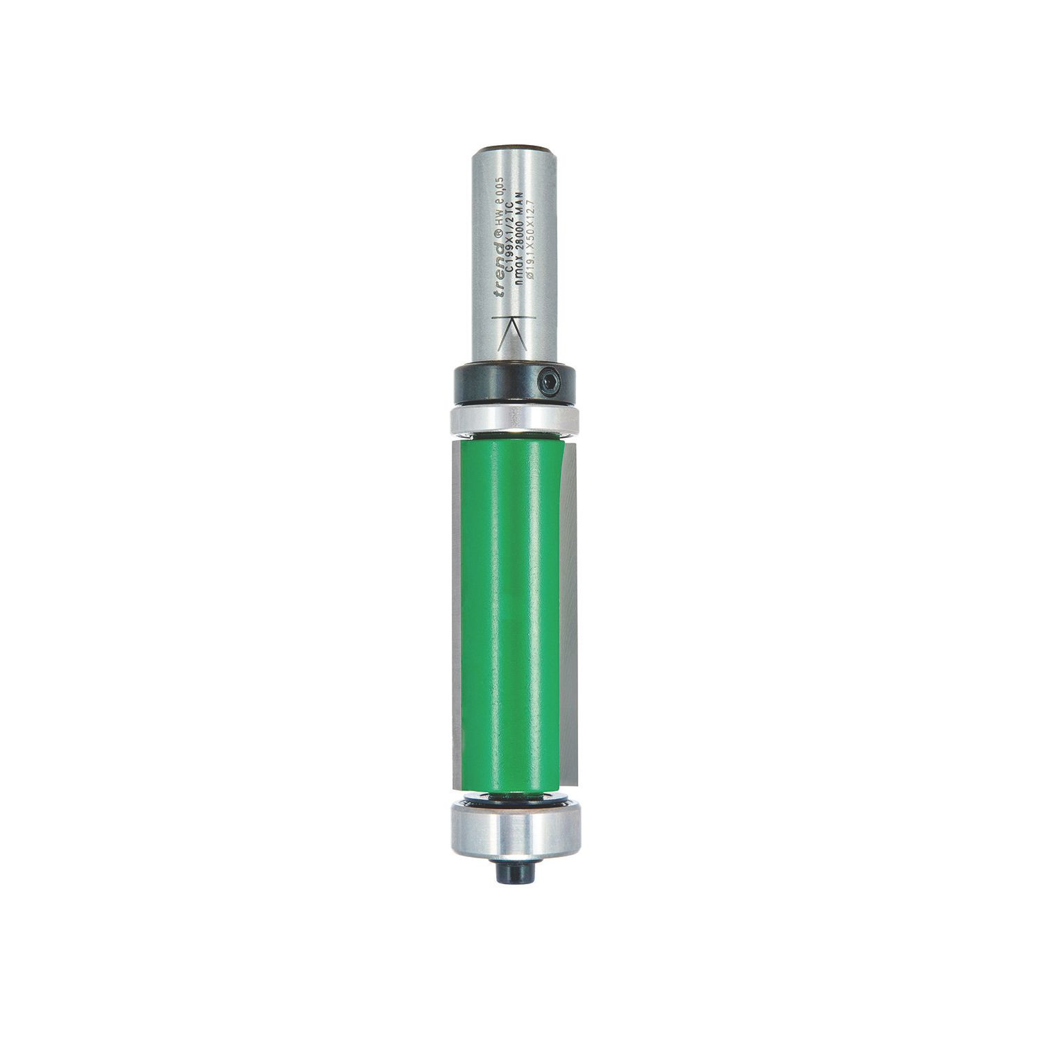 Trend C199X1/2TC 1/2" Straight Double Guided Trimmer 19.1mm x 50mm (387VW)