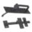 Smith & Locke Gate Latch Black 178mm