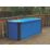 Trimetals   6' x 2' 6" (Nominal) Metal Garden Storage Box Blue