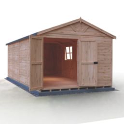 Shire  20' x 10' 6" (Nominal) Apex Tongue & Groove Timber Workshop with Assembly