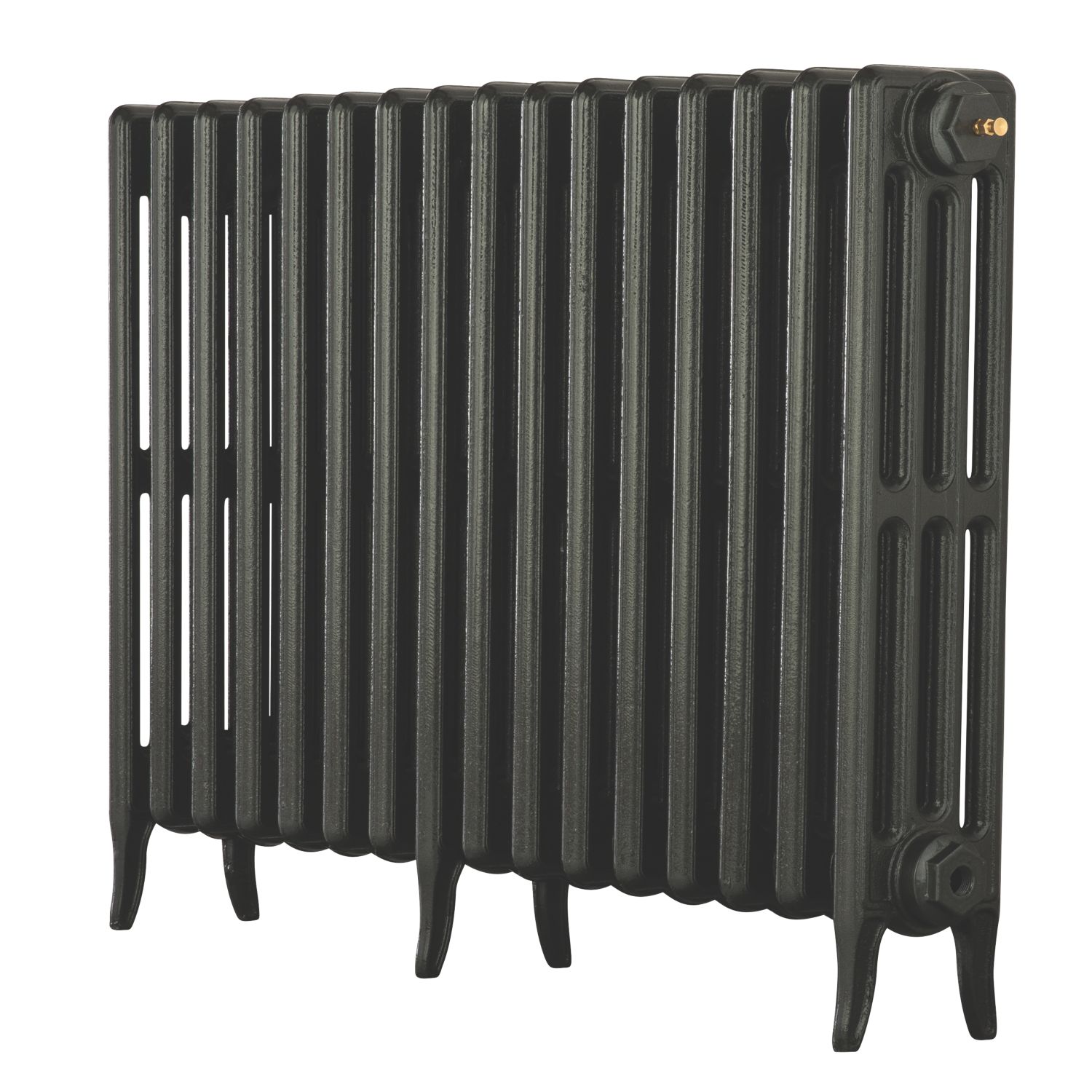 Arroll 660mm x 994mm 4258BTU Pewter Cast Iron 4 Column Radiator (3885F)