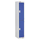 LinkLockers Security Locker 2-Door 1800mm x 300mm Blue