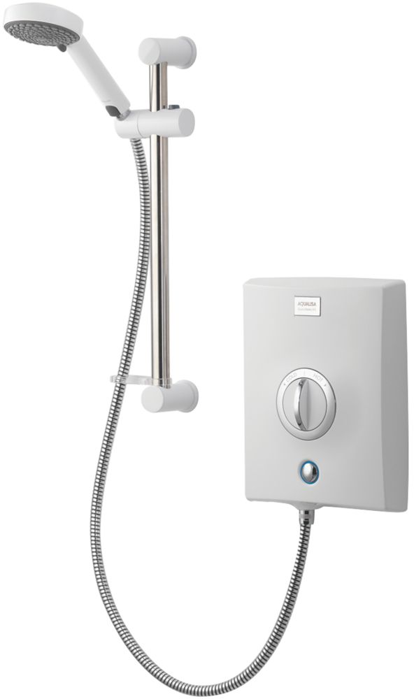 Aqualisa Quartz White / Chrome 9.5kW Electric Shower Screwfix