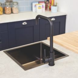 ETAL Forma Single Lever Kitchen Mixer Tap Matt Black Finish