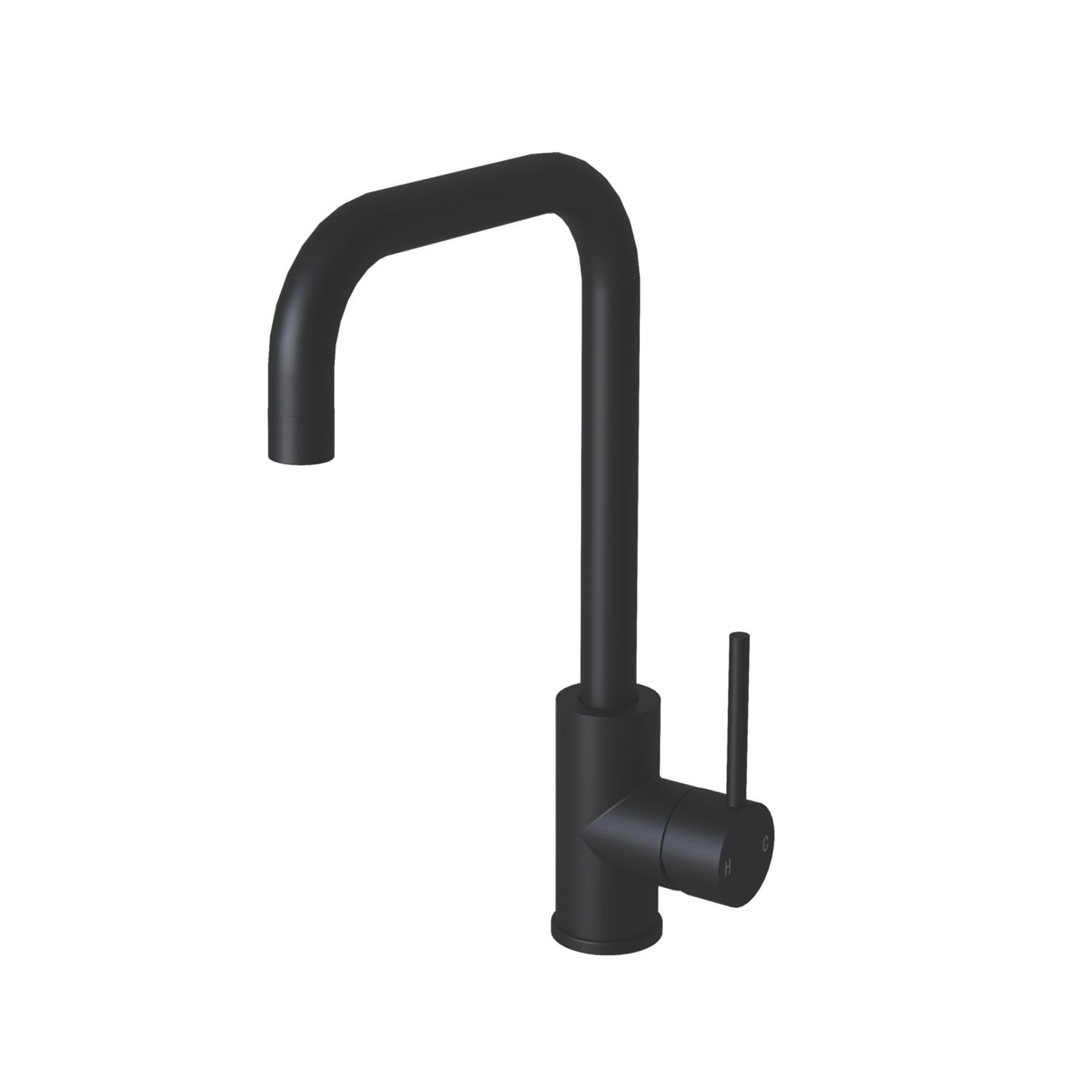 ETAL Forma Single Lever Kitchen Mixer Tap Matt Black Finish (388AF)