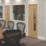 Green & Taylor  1-Clear Light Satin Lacquered Oak Wooden Traditional Internal Fire Doors with Glass 1981mm x 838mm