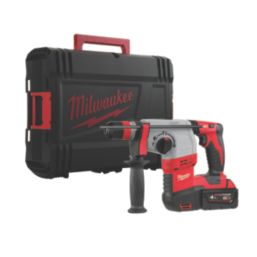 Milwaukee HD18HX-402C 3.7kg 18V 2 x 4.0Ah Li-Ion RedLithium  Cordless SDS Plus Hammer Drill