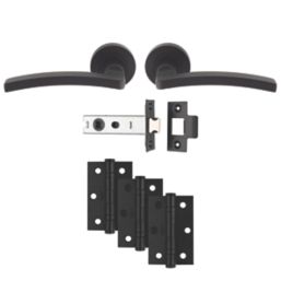 Carlisle Brass Tavira Door Handle Pair Matt Black