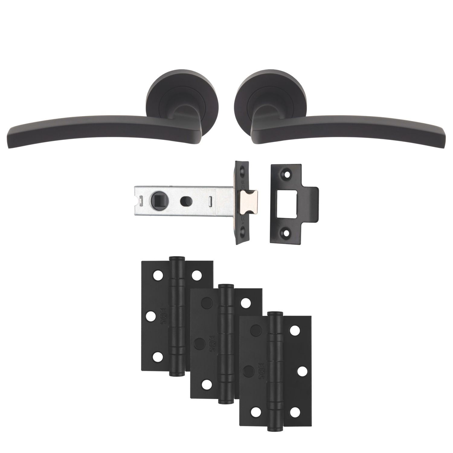 Carlisle Brass Tavira Door Handle Pair Matt Black (388JA)