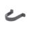 FloPlast  Round Rainwater Downpipe Clips Anthracite Grey 68mm 10 Pack