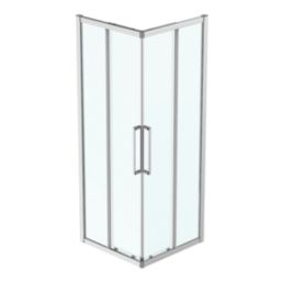 Ideal Standard I.life Semi-Framed Square Shower Enclosure Non-Handed Silver 800mm x 800mm x 2005mm