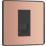 British General Evolve 1-Gang Slave Telephone Socket Copper with Black Inserts