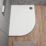 ETAL Pearlstone Matrix Offset Quadrant Shower Tray Left-Handed White 1200mm x 900mm x 40mm