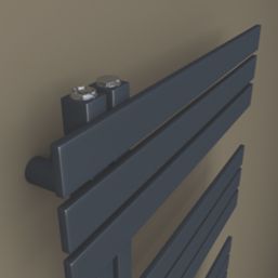 Towelrads 1800mm x 500mm 2422BTU Anthracite Flat Designer Towel Radiator