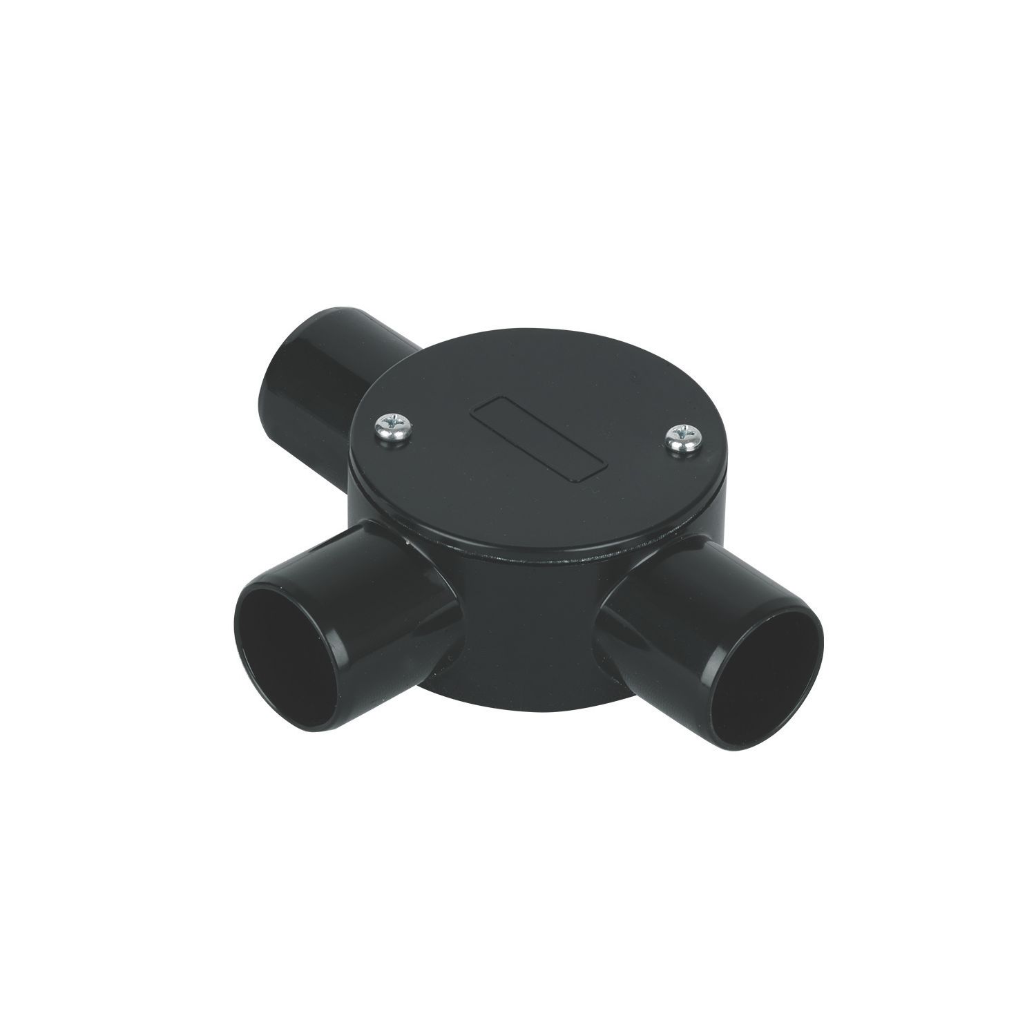 Deta TTE 3 Way 25mm Tee Box Black (388VT)