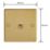 Varilight  10A 1-Gang 2-Way Light Switch  Polished Brass with Colour-Matched Inserts
