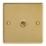 Varilight  10A 1-Gang 2-Way Light Switch  Polished Brass with Colour-Matched Inserts