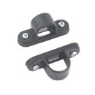 Tower uPVC Spacer Bar Saddles 20mm Black 2 Pack
