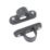 Tower uPVC Spacer Bar Saddles 20mm Black 2 Pack