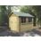 Shire Solway 2 10' x 10' (Nominal) Apex Timber Log Cabin with Assembly