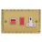 Varilight  45A 2-Gang 2-Pole Cooker Switch & 13A DP Switched Socket Georgian Brass  with White Inserts
