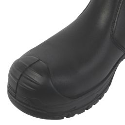 Apache Brooks Size 7  Black Water-Resistant  Safety Dealer Boots