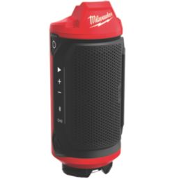 Milwaukee M12 SPEJSG2-0 Gen 2 12V Li-Ion RedLithium Cordless Bluetooth Speaker + 3A 1-Outlet Type C USB Charger - Bare