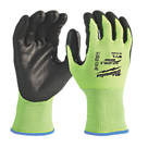 Milwaukee Hi-Vis Cut Level 2/B Gloves Fluorescent Yellow Large