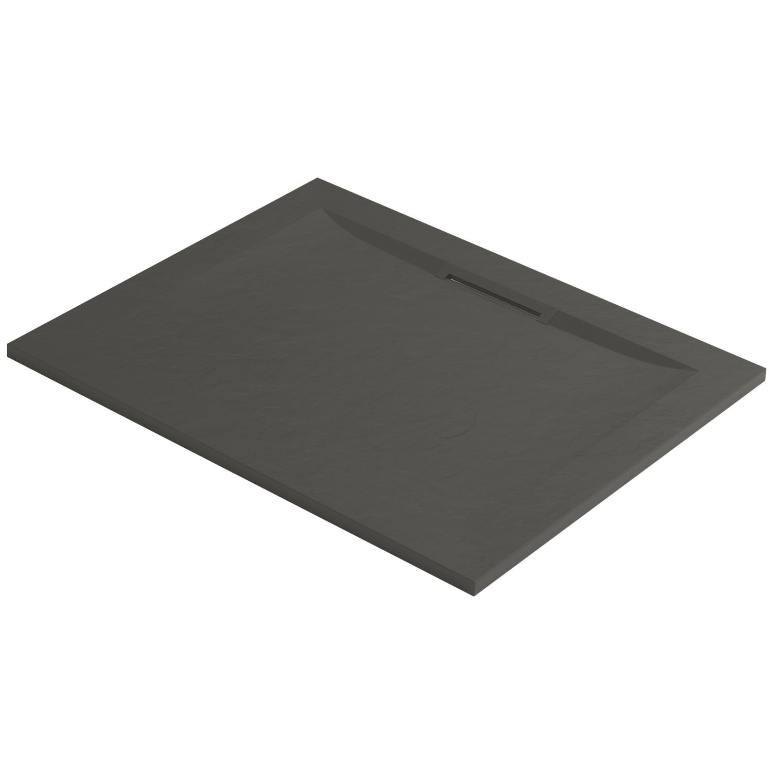 Mira Flight Level Rectangular Shower Tray Slate Grey 1000mm x 800mm x 25mm (389HR)