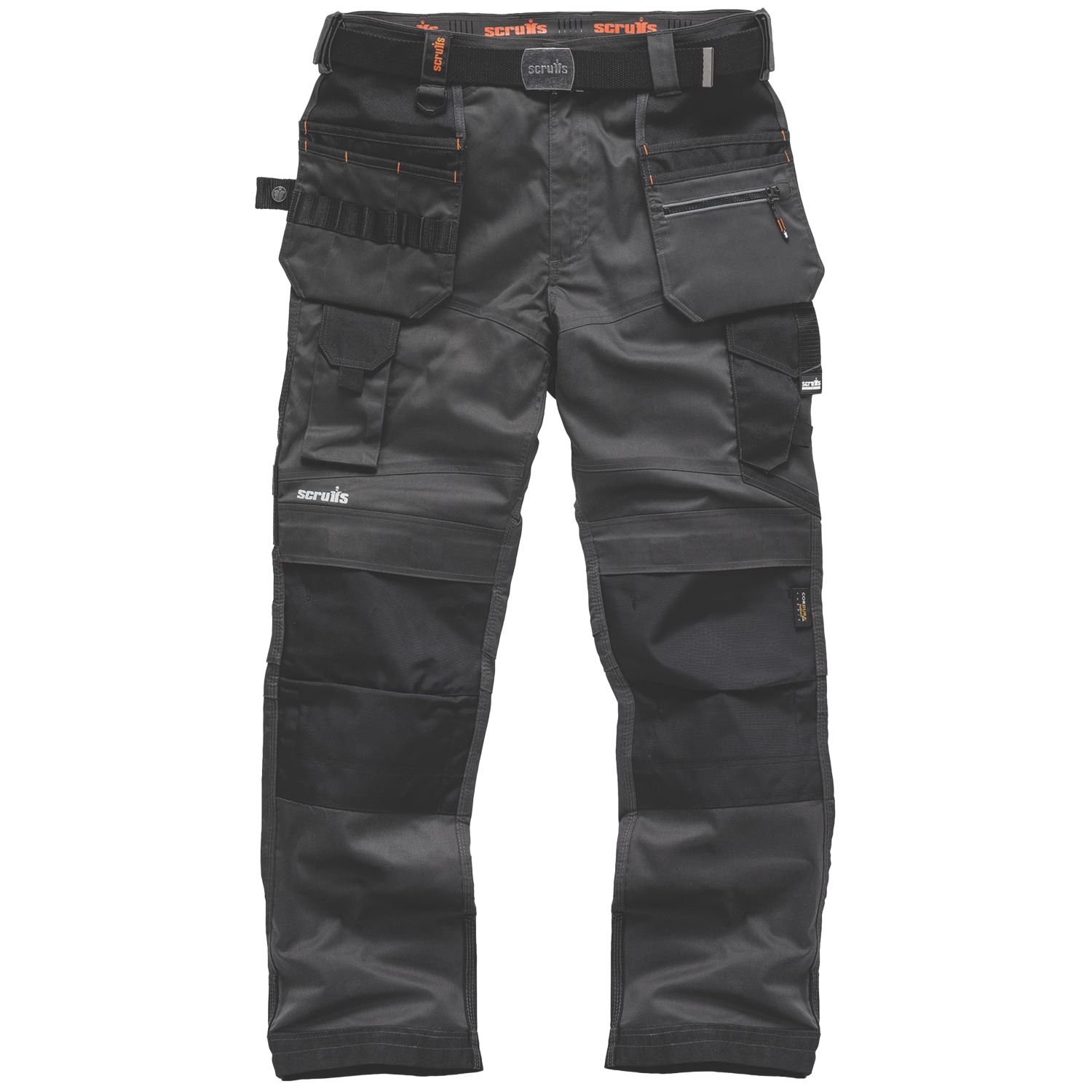 Scruffs Pro Flex Holster Work Trousers Graphite 36" W 34" L (389JJ)