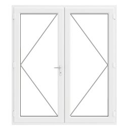 Crystal  White Triple-Glazed uPVC French Door Set 2090mm x 1690mm