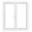 Crystal  White Triple-Glazed uPVC French Door Set 2090mm x 1690mm