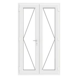 Crystal  White Double-Glazed uPVC French Door Set 2090mm x 1290mm