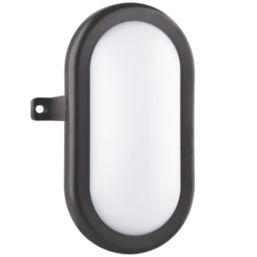 Luceco Eco Mini Outdoor Oval LED Bulkhead Black 5.5W 450lm