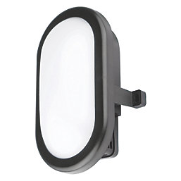 Luceco Eco Mini Outdoor Oval LED Bulkhead Black 5.5W 450lm