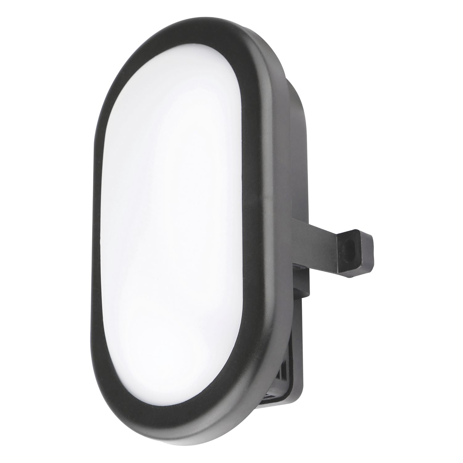 Luceco Eco Mini Outdoor Oval LED Bulkhead Black 5.5W 450lm (389JX)