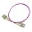 Labgear Duplex Multi Mode Purple SC- SC OM4 LSZH Fibre Optic Cable 1m