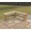 Forest  Double-Corner Sleeper Bench Wooden 4' x 1' 6"