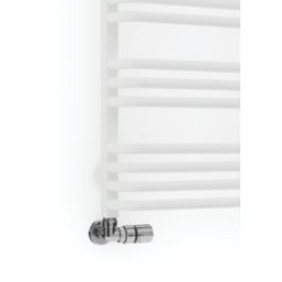 Terma 760mm x 500mm 1405BTU White Curved Designer Towel Radiator