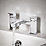 Hansgrohe Vernis Shape Deck-Mounted 2-Hole Bath Mixer Chrome