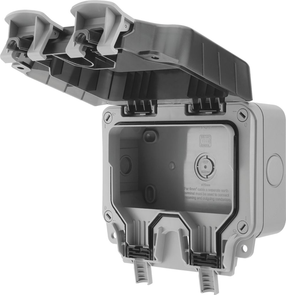 British General IP66 Weatherproof Outdoor 2G Power Enclosure 117.5mm x 81mm x 159mm - 10