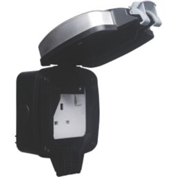 British General  IP66 13A 1-Gang SP Weatherproof Outdoor Switched Socket