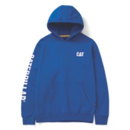 CAT Trademark Banner Hoodie Blue 3X Large 50" Chest