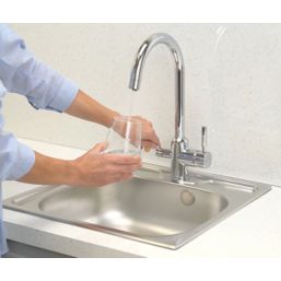 BWT  3-Way Deck Mounted Filter Tap Chrome