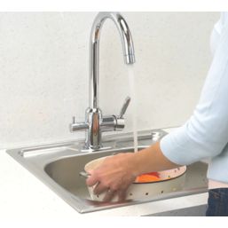 BWT  3-Way Deck Mounted Filter Tap Chrome