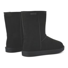 Regatta Risley Mid Size 3 Womens Black Waterproof Slip-On Non Safety Work Boots