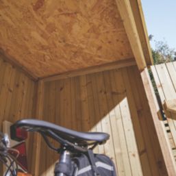 Rowlinson Heritage 6' x 2' 6" (Nominal) Pent Timber Bike Store