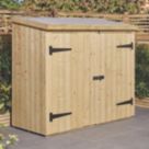 Rowlinson Heritage 6' x 2' 6" (Nominal) Pent Timber Bike Store