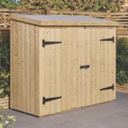 Rowlinson Heritage 6' x 2' 6" (Nominal) Pent Timber Bike Store